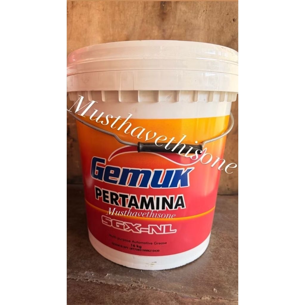 stempet tahun2026 gemuk pertamina grease SGX-NL 16kg 1pail original 100%