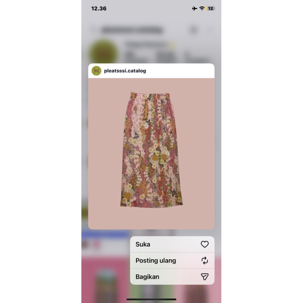 SKIRT POWDER TOO PLEATSI