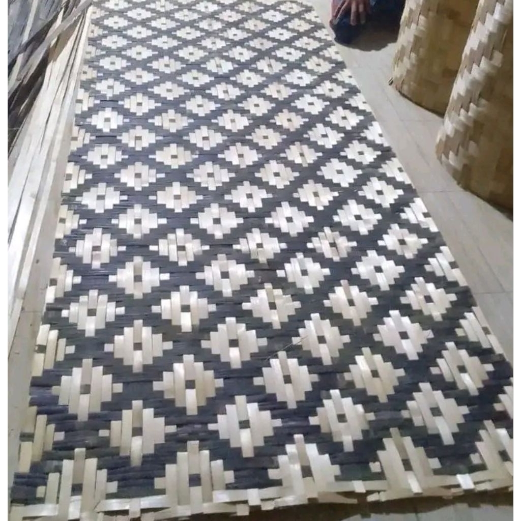 Pagar Anyaman Bambu Motif Kecil