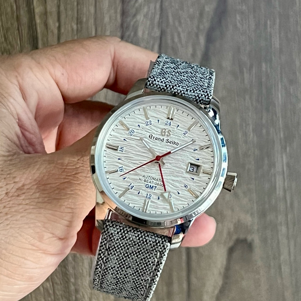Grand Seiko Elegance GS Mod Silvery White Ripple Dial 40mm