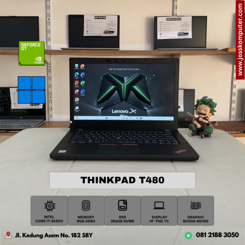 Lenovo Thinkpad T480 Intel Core i7-8650U 8GB SSD 256GB Nvidia MX150