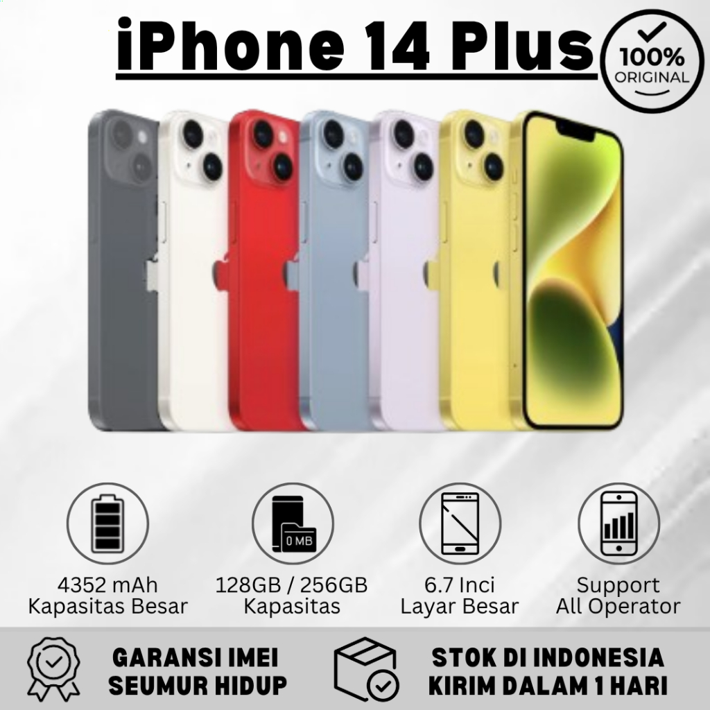 iPhone 14 Plus Second Original iBox 128GB Kondisi Mulus | Garansi Toko 1 Tahun