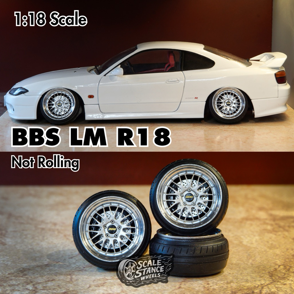 PRE ORDER Velg Diecast Skala 1:18 BBS LM R18” Scale Stance Not Rolling