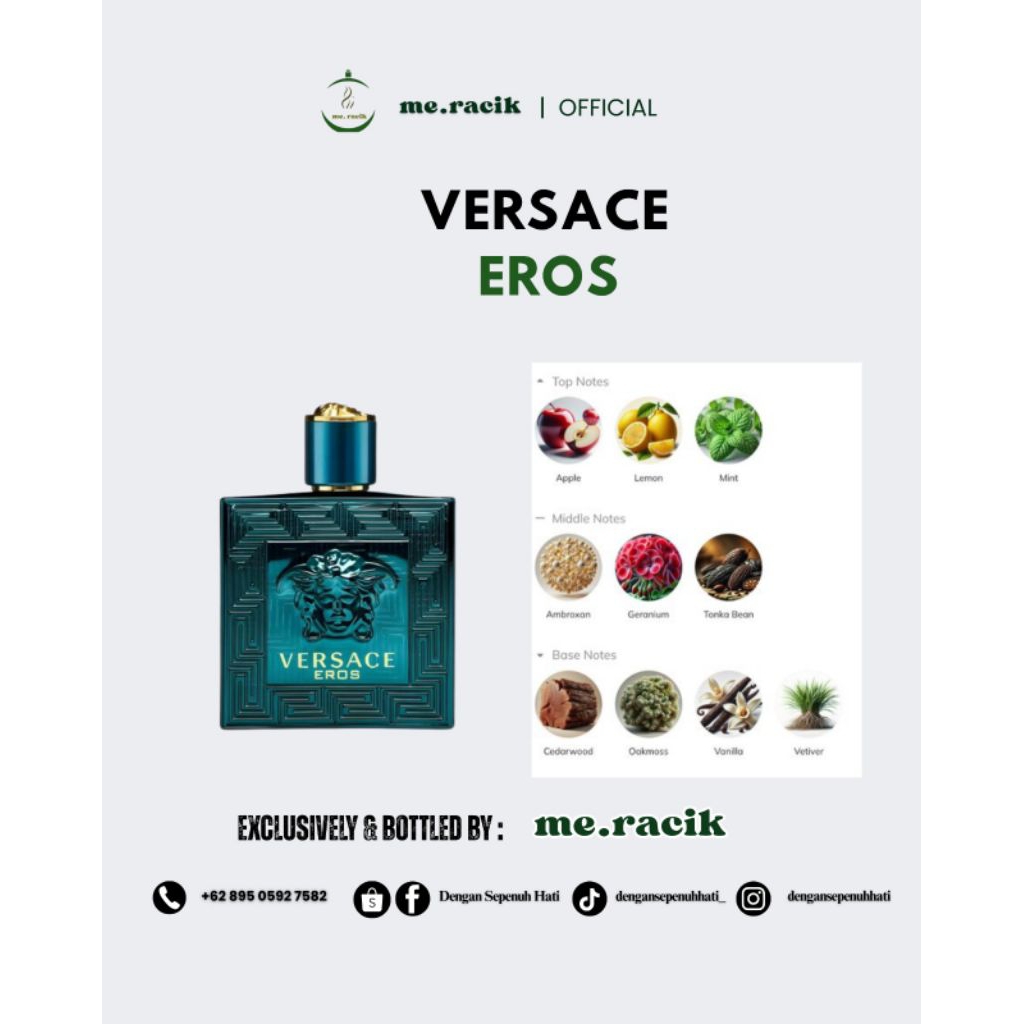 VERSACE EROS | Parfum Refill Pria Wanita