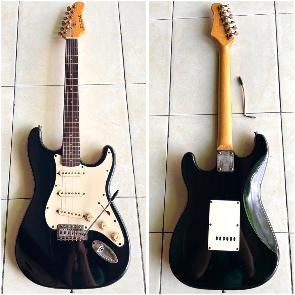 Gitar Elektrik Stratocaster Red Rock Original Squier Fender Cort Legacy Donner StingeR Kowe Scorpion