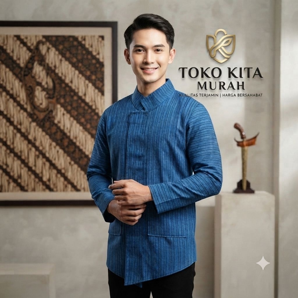 Baju Adat jawa surjan lurik dewasa solo jogja