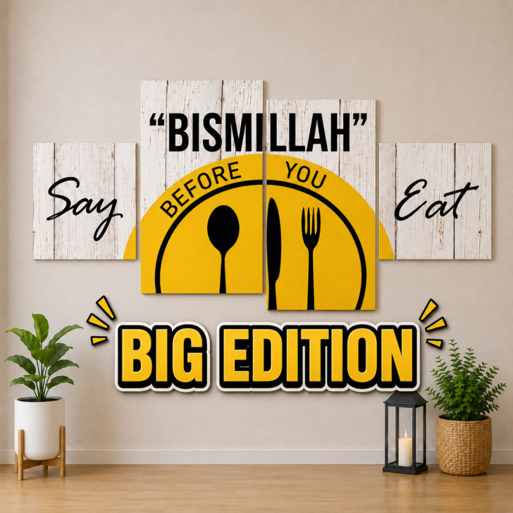 Hiasan Dinding Kitchen Aestetic Minimalis Pajangan Dapur Poster Kayu Set Kaligrafi Mdf 7mm / Hiasan 