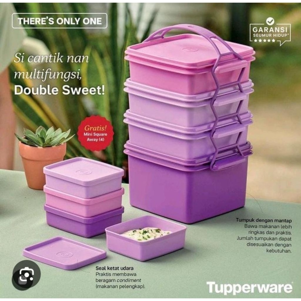 Rantang ungu by Tupperware