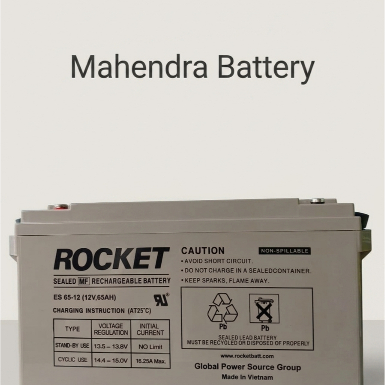 Baterai VRLA Rocket ES 65-12 (12V 65Ah)
