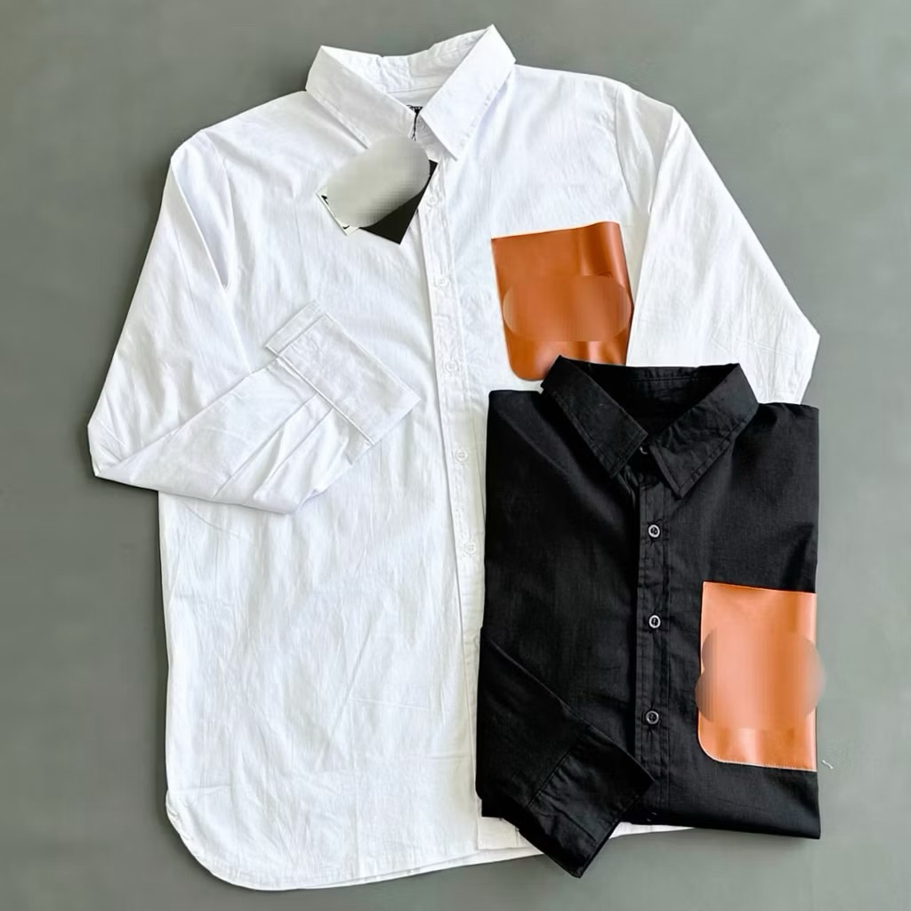 Pocket leather shirt