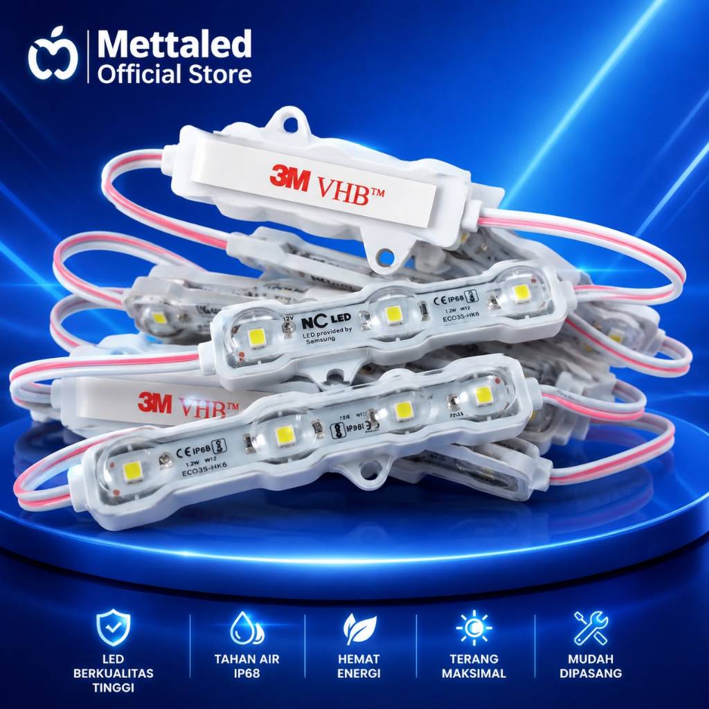 NC LED SAMSUNG 3 Mata 5630 / 5630 NEW WHITE CLEAR 100 PCS
