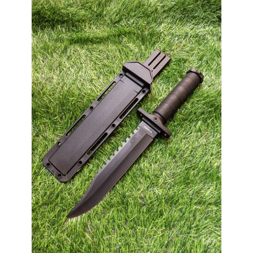 Pisau Survival Rambo 2348A Outdoor Knife