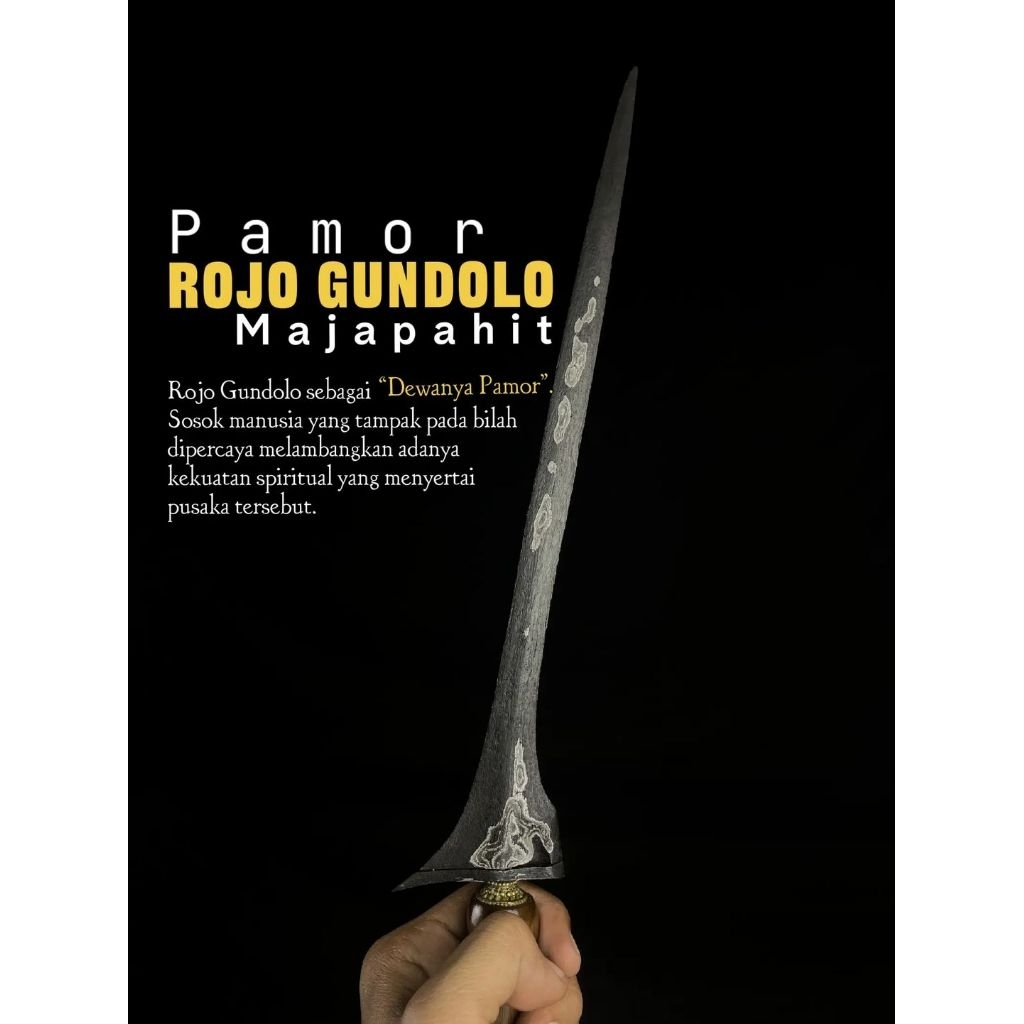 Pamor Rojo Gundolo Tangguh Majapahit Original