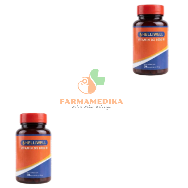 Helliwell Vitamin D3 1000 IU Halal 30 Kapsul