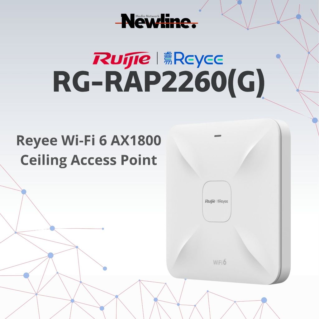 RUIJIE RG-RAP2260(G) Reyee Wi-Fi 6 1775Mbps - NEWLINE NETWORK