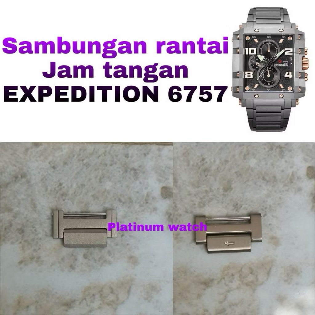 Sambungan Tali Rantai Jam Tangan Expedition original EXP 6757