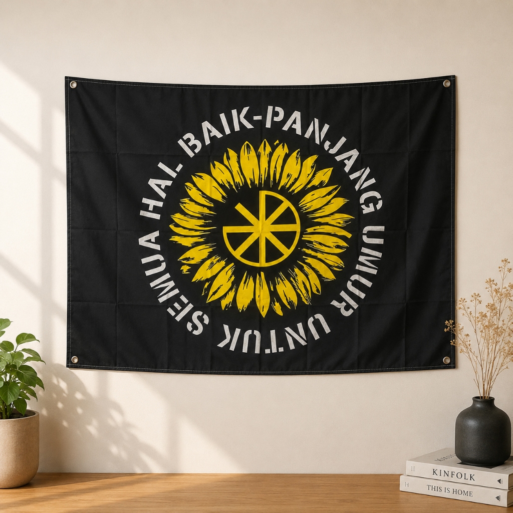 Bendera/Flag/Poster Kain/Miniflag Pluralisme/Panjang umur untuk semua hal baik