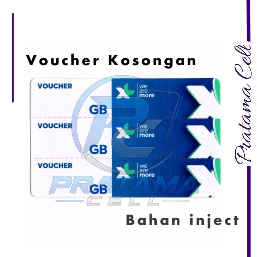 Voucher Kosong XL Nasional Tanpa Kuota || Bahan Inject