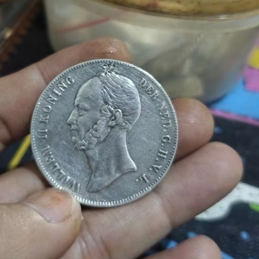 perak/silver koin willem ll koning original
