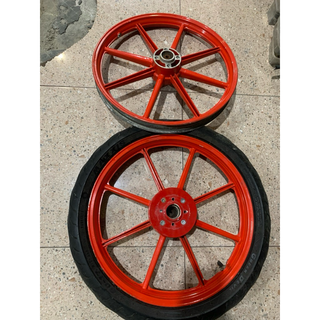 Pelek Velg Sprint NOZ Satria 2tak Hiu Lumba tromol dd COPOTAN NORMAL