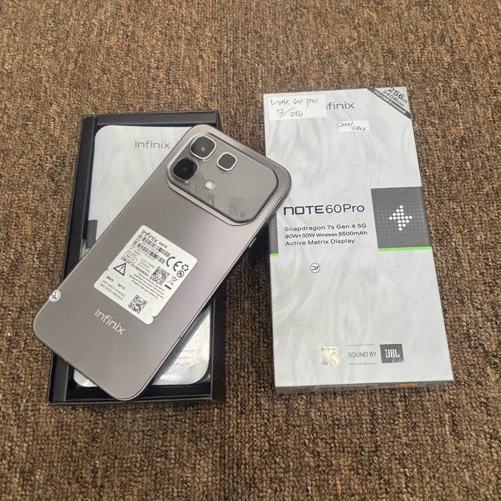 infinix note60 pro 12/256gb second resmi original