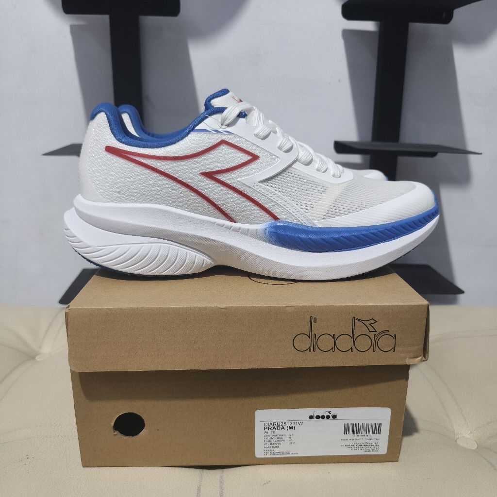 SEPATU PRIA SPORT LARI DIADORA PRADA shoes white - sporty dan nyaman