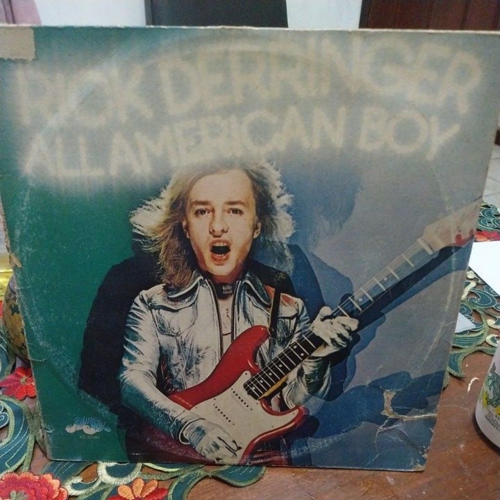 Vinyl piringan hitam 12" Rick Derringer All American Boy