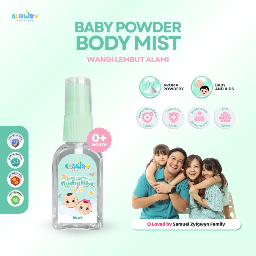 (Glowby) Body Mist Baby Powder For Baby And Kids