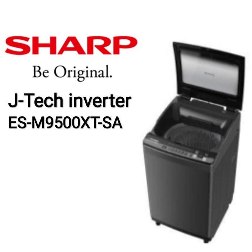 MESIN CUCI SHARP ES-M9500XT-SA 9,5 KG J-TECH INVERTER ES M9500XT / 9500XT 9,5KG