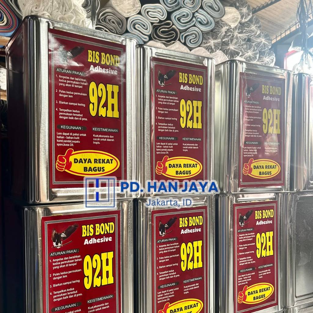 [8Kg] Lem Kuning Bisbond 92H / Adhesive / Lem kuning kulit eva busa