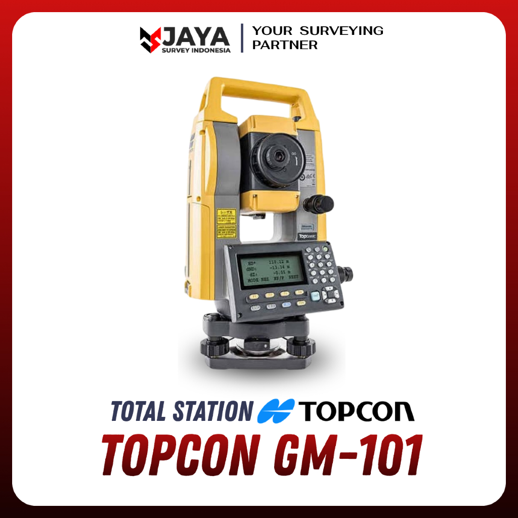 Total Station Topcon GM-101 Include Tripod Statif Prisma Polygon
