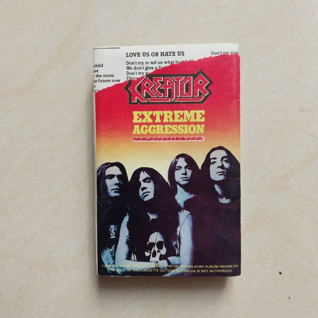 KASET KREATOR ALBUM EXTREME AGGRESSION