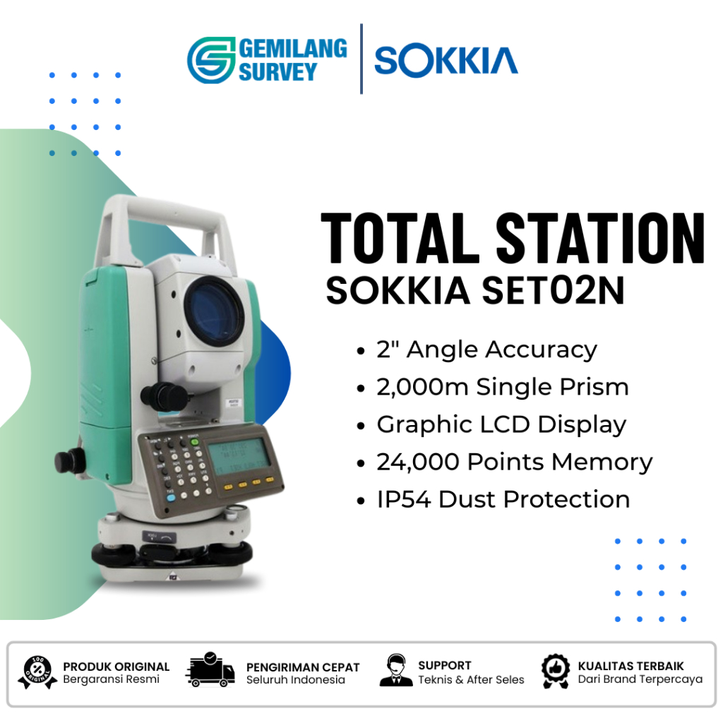 Total Station Sokkia SET02N Second / Sokkia SET02N / Sokkia SET 02N