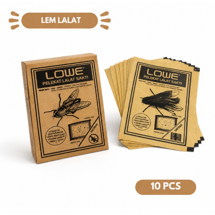 Lowe Pelekat Lalat Sakti Lem Lalat 10 PCS Pengikat Lalat Praktis