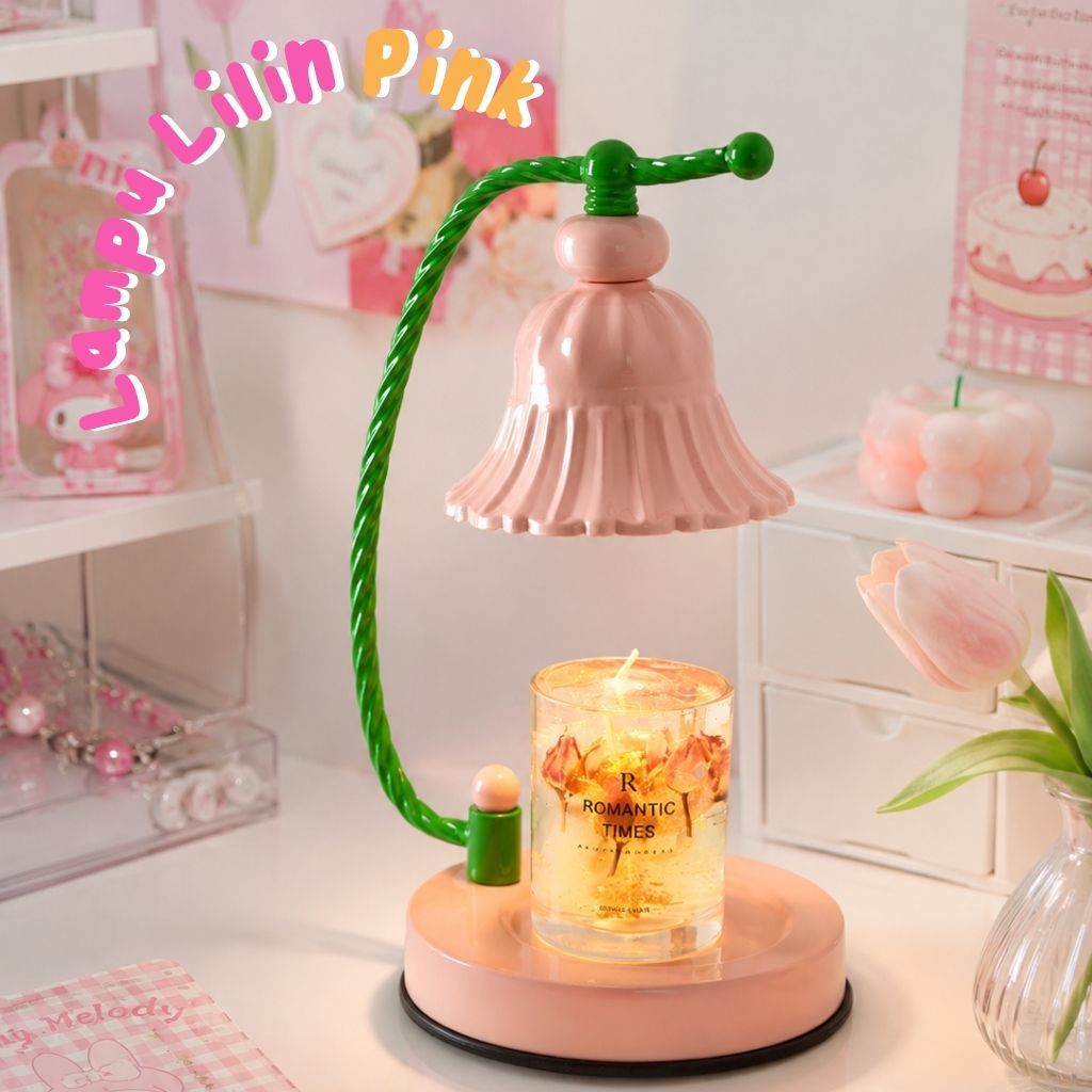 Lampu Lilin Aromaterapi Candle Warmer Lamp Adjustable Dimmable Lampu Penghangat Lilin