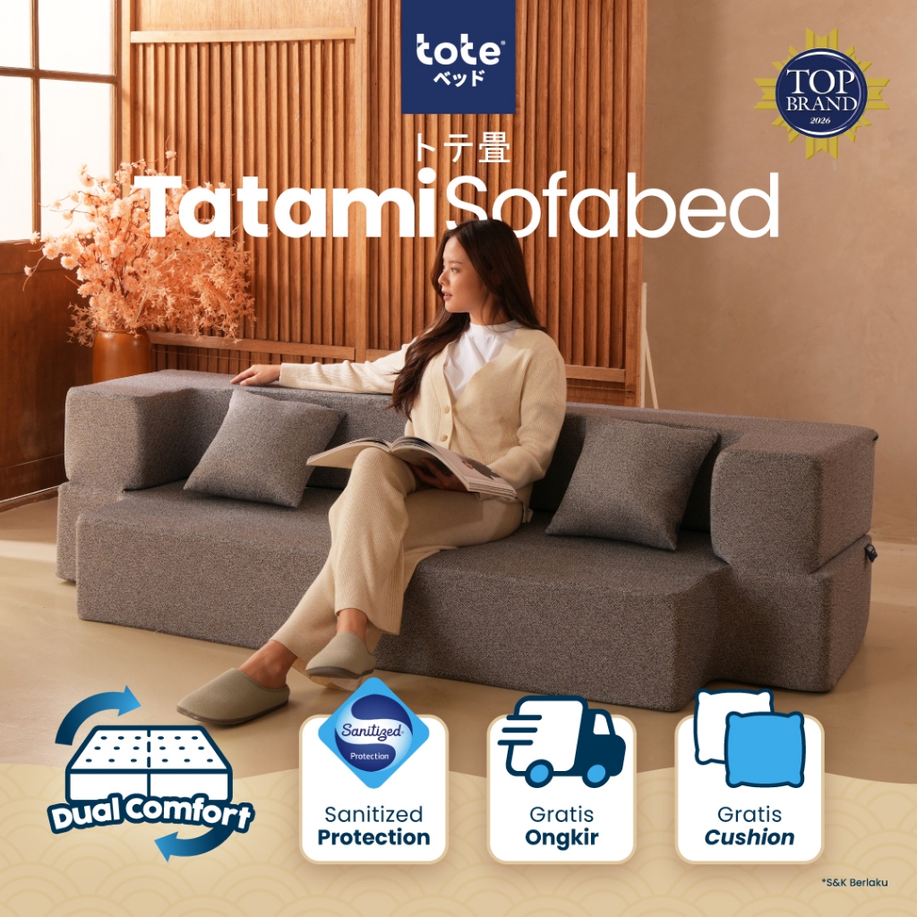 Tote Tatami Sofabed | Kasur Portable Lipat Lantai