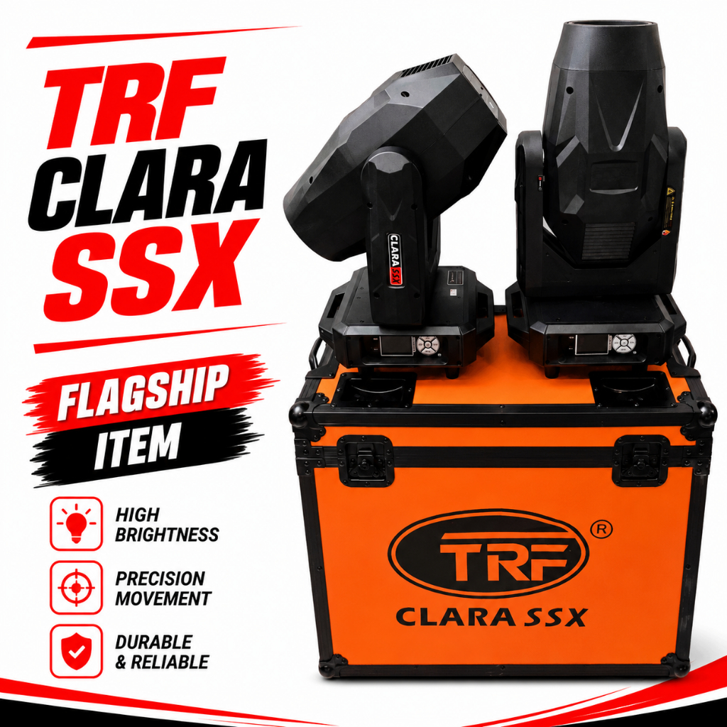 Moving Head BEAM TRF CLARA SSX - BEAM SERI TERTINGGI Original By RDW Harga 1 Pasang + Hardcase