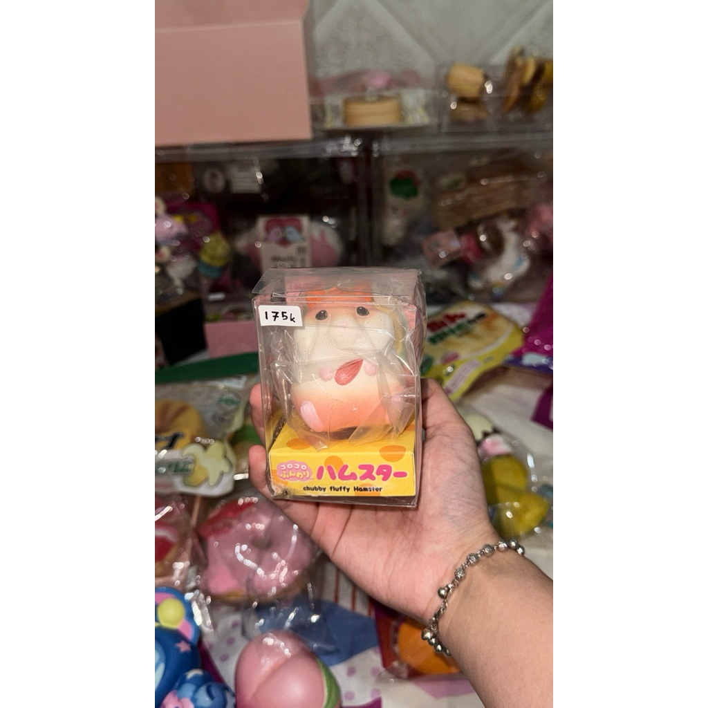 squishy ibloom hamster sunflower rare preloved (skincare)