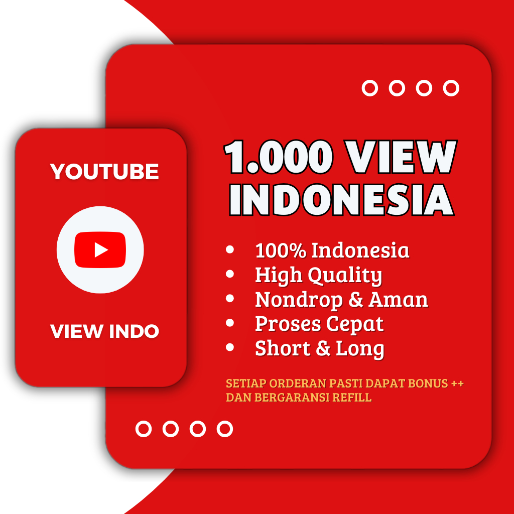 Views YouTube 100% Indonesia - Support Perkembangan Channel Video & Shorts