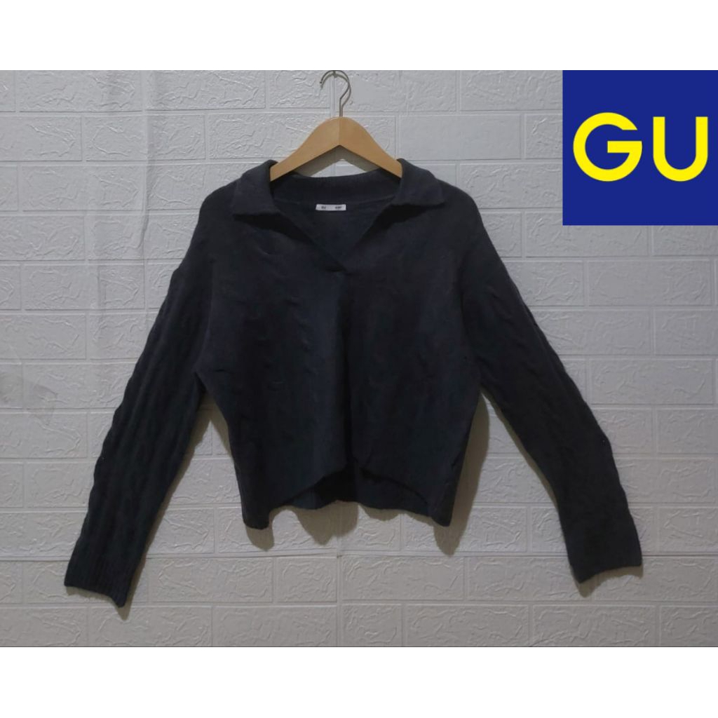 Gu Cable Collar Knitwear