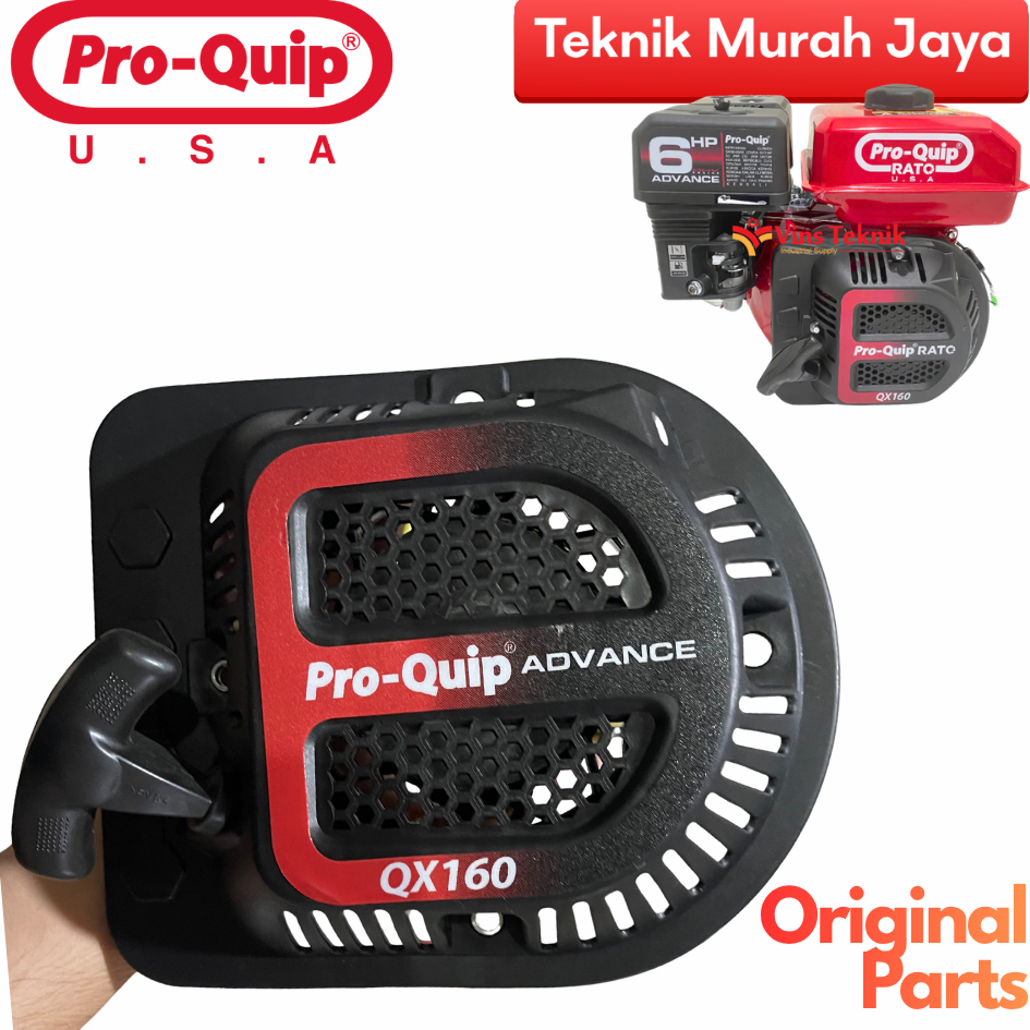 PROQUIP RATO SUKU CADANG ASLI Recoil Starter MODEL D Engine Bensin QX160 QX200 QX220 QX240 Kap Engko