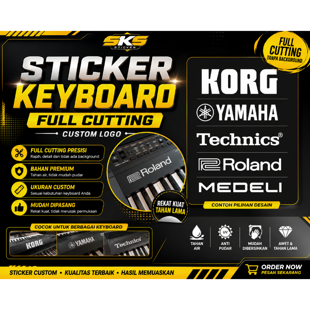 sticker keyboard full cutting bisa custom