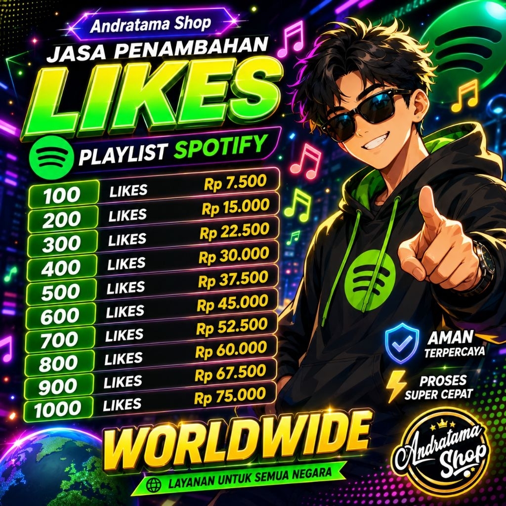 100 LIKES PLAYLIST SPOTIFY | JASA TAMBAH LIKES PRODUK SPOTIFY