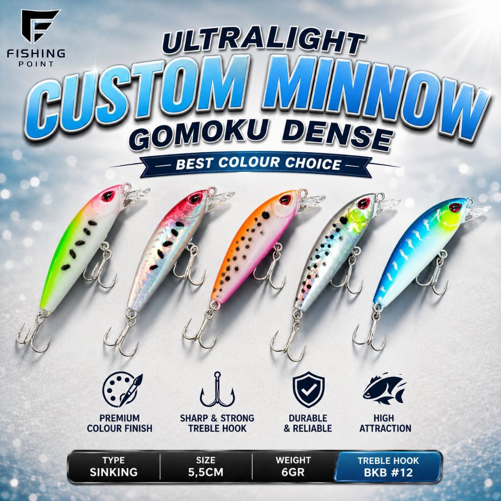 UMPAN MINNOW REP GOMOKU DENSE 5,5CM - 6GR ULTRALIGHT FULL GLOW [UMHPR04]