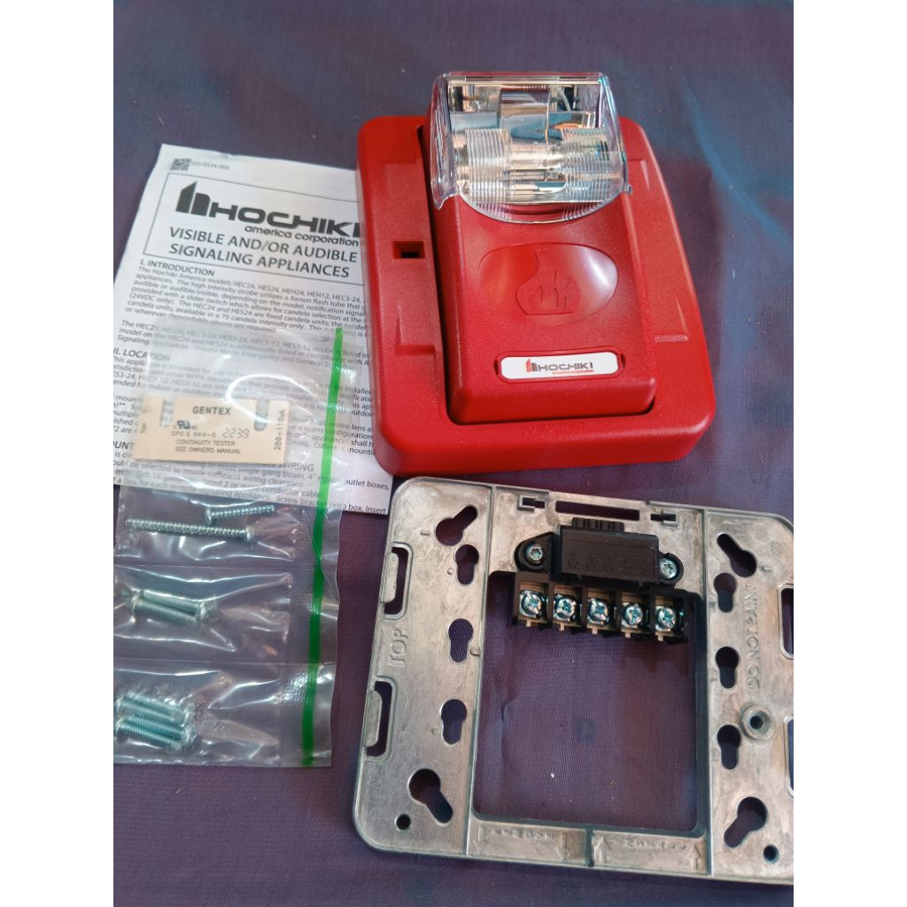 Fire Alarm Strobe Wall Red Hochiki