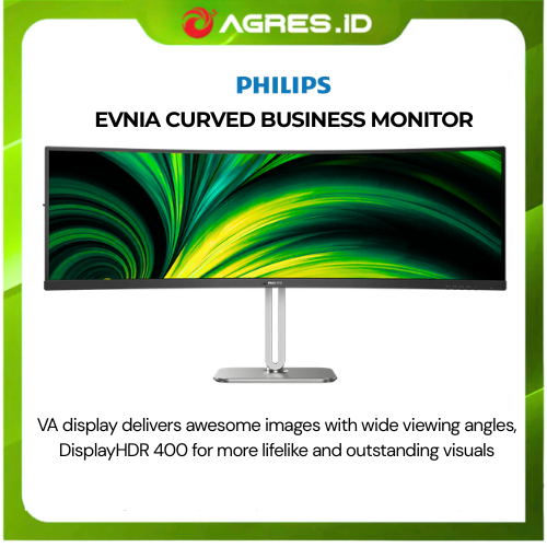 PHILIPS EVNIA CURVED BUSINESS MONITOR 49 INCH 49B2U5900C VA LCD DQHD 1440P 4MS 75HZ HDR10