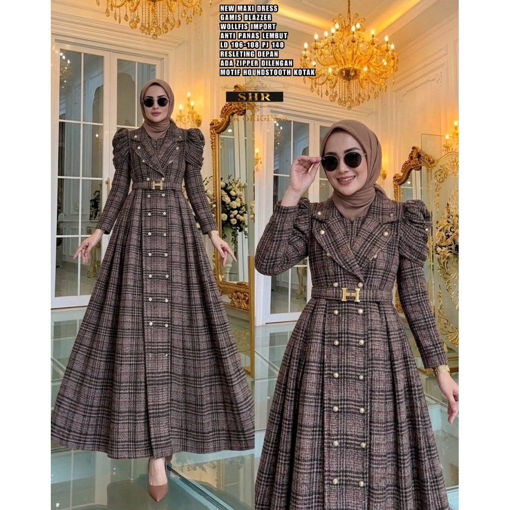 SHR ORIGINAL NEWREADY MAXI DRESS GAMIS MANIA BY SHR ORIGINAL