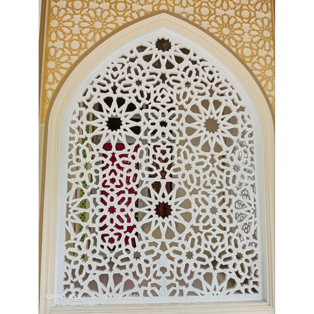 Krawangan GRC Mihrab Mushola Minimalis Motif Islami Per Meter
