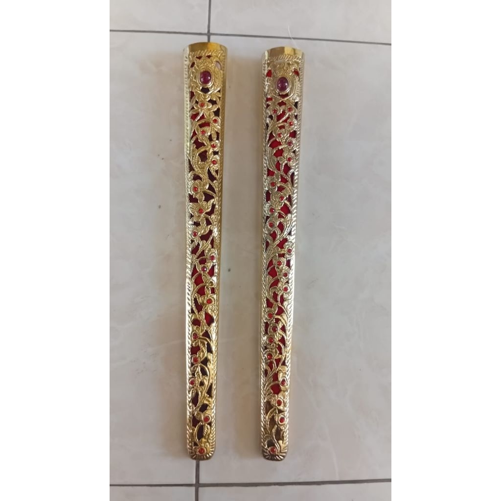 Pendok Krawang Permata Merah , Motif Solo Panjang 36 cm