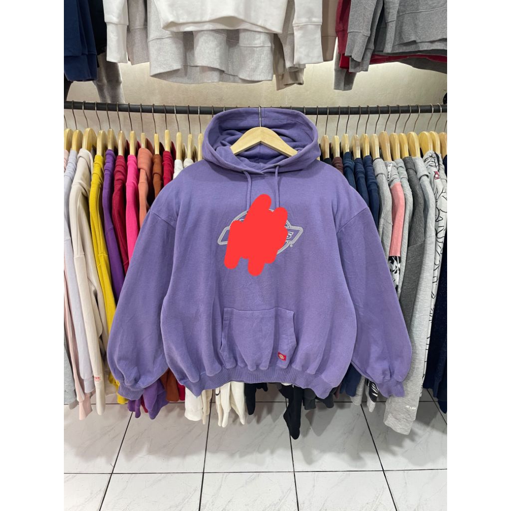 hodie tapal kuda oversize ungu ( L )